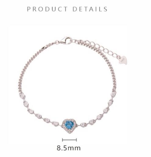 Heart-shaped Natural Topaz  Garnet and Other Colorful Gemstones 